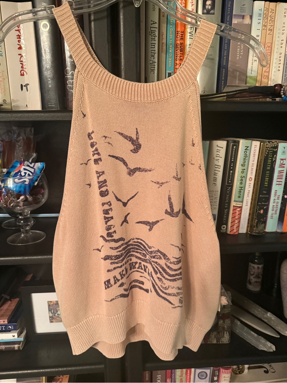 Anthropologie Beige Pilcro Making Waves Knit Tank